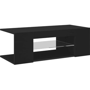 vidaXL TV Cabinet with LED Lights Black - TV Cabinet vidaXL TV Cabinet with LED Lights Black - TV Cabinet