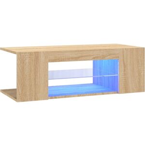 vidaXL TV Cabinet with LED Lights Sonoma Oak - TV Type vidaXL TV Cabinet with LED Lights Sonoma Oak - TV Type