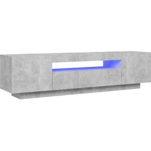vidaXL TV Cabinet with LED Lights Concrete Grey 160x35x40 cm - Hifi Cabinet vidaXL TV Cabinet with LED Lights Concrete Grey 160x35x40 cm - Hifi Cabinet