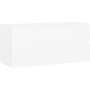 vidaXL Set Mobilier Baie - Alb, 100x38,5x45 cm - Mobilier Baie vidaXL Set Mobilier Baie - Alb, 100x38,5x45 cm - Mobilier Baie