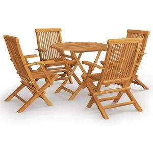 vidaXL 762159 - Havebord- og stol sæt i massivt teakhout - Haveudstyr vidaXL 762159 - Havebord- og stol sæt i massivt teakhout - Haveudstyr