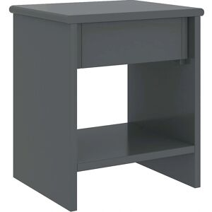 vidaXL Solid Pinewood Bedside Cabinet Dark Grey - Bedside Cabinet vidaXL Solid Pinewood Bedside Cabinet Dark Grey - Bedside Cabinet