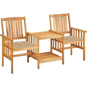 vidaXL Garten Bistro Set - Rustik Akazien Holz Möbel vidaXL Garten Bistro Set - Rustik Akazien Holz Möbel