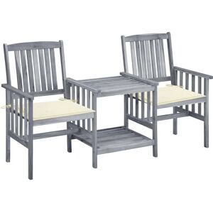 vidaXL Gartenstühle mit Tisch - Rustikales Akazienholz-Set vidaXL Gartenstühle mit Tisch - Rustikales Akazienholz-Set