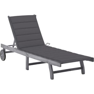 vidaXL Outdoor Stuhl - Verstellbare Gartenliege mit Polster vidaXL Outdoor Stuhl - Verstellbare Gartenliege mit Polster