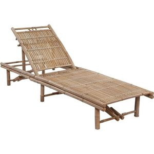 Maisonchic Garten-Sonnenliege mit Auflage Bambus vidaXL - Garden Lounge Chair Maisonchic Garten-Sonnenliege mit Auflage Bambus vidaXL - Garden Lounge Chair