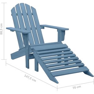 vidaXL Adirondack - blue vidaXL Adirondack - blue