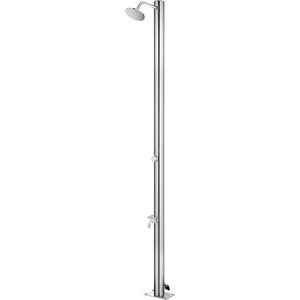 vidaXL Garden Shower Stainless Steel - Modern Outdoor Bath Tower vidaXL Garden Shower Stainless Steel - Modern Outdoor Bath Tower