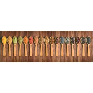 vidaXL Kitchen Rug Washable Multi coloured 60x300 cm - Kitchen Rug vidaXL Kitchen Rug Washable Multi coloured 60x300 cm - Kitchen Rug