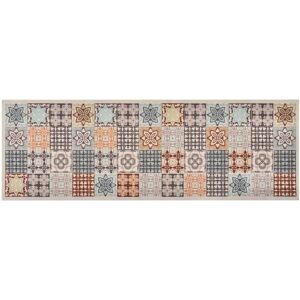 vidaXL Kitchen Rug Washable Mosaic Multicolor - Kitchen Rug vidaXL Kitchen Rug Washable Mosaic Multicolor - Kitchen Rug