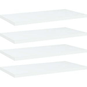 vidaXL White 4x Bookshelf Boards - Bookshelf Boards vidaXL White 4x Bookshelf Boards - Bookshelf Boards
