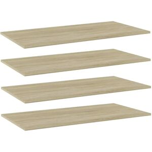 vidaXL 4x Bookshelf Boards Sonoma Oak - Bookshelf Board vidaXL 4x Bookshelf Boards Sonoma Oak - Bookshelf Board