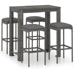 Set bar da giardino Maisonchic - Rattan resistente alle intemperie - 5 pezzi Set bar da giardino Maisonchic - Rattan resistente alle intemperie - 5 pezzi
