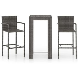 vidaXL 3064806 Set de Mobilier Exterior - Gri vidaXL 3064806 Set de Mobilier Exterior - Gri