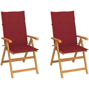 vidaXL Outdoorstuhl Teak Rot - Gartenset vidaXL Outdoorstuhl Teak Rot - Gartenset