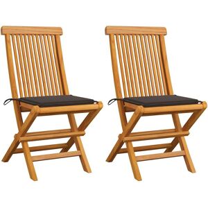 VidaXL Outdoor Chair - Teak Taupe - Klappbarer Gartensessel VidaXL Outdoor Chair - Teak Taupe - Klappbarer Gartensessel