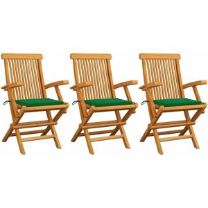 Maisonchic Teak Gartenstühle 3er-Set - Klappbare Outdoorstühle Maisonchic Teak Gartenstühle 3er-Set - Klappbare Outdoorstühle