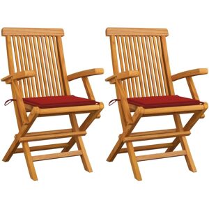VidaXL 3062520 Outdoor Chair - Klappbarer Teakgartenstuhl mit Kissen VidaXL 3062520 Outdoor Chair - Klappbarer Teakgartenstuhl mit Kissen