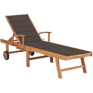 vidaXL Gartensessel - Verstellbares Teak Lounge - Gartenmöbel vidaXL Gartensessel - Verstellbares Teak Lounge - Gartenmöbel