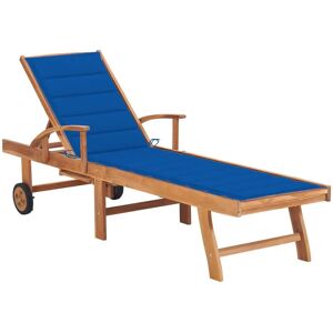 vidaXL Gartenstuhl - Teak Blau - Outdoor, Pool, Terrasse vidaXL Gartenstuhl - Teak Blau - Outdoor, Pool, Terrasse
