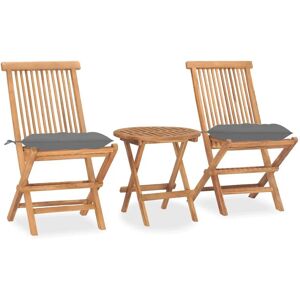 vidaXL Udendørs Møbel-Set - Teak, Sammenklappeligt, 4 Dele vidaXL Udendørs Møbel-Set - Teak, Sammenklappeligt, 4 Dele