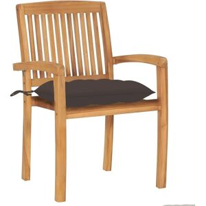 vidaXL Teak Gartenstühle - Stapelbar, Wetterfest - 2 Stück vidaXL Teak Gartenstühle - Stapelbar, Wetterfest - 2 Stück