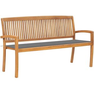 Maisonchic Teak Havebænk - Stabelbar 159cm med pude - Udendørs møbel Maisonchic Teak Havebænk - Stabelbar 159cm med pude - Udendørs møbel