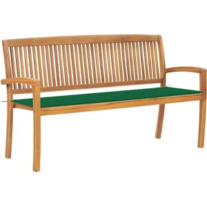 Bon Marché Teak Gartenbank mit Kissen - Gartenmöbel Bon Marché Teak Gartenbank mit Kissen - Gartenmöbel