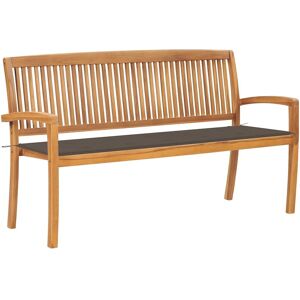 Maisonchic Teak Gartenbank - Stapelbar mit Kissen - Wetterfest Maisonchic Teak Gartenbank - Stapelbar mit Kissen - Wetterfest