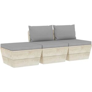 vidaXL 3063409 Ensemble de Mobilier d'Extérieur - Résistant aux Intempéries, Modulaire, Gris - Publicité vidaXL 3063409 Ensemble de Mobilier d'Extérieur - Résistant aux Intempéries, Modulaire, Gris - Publicité