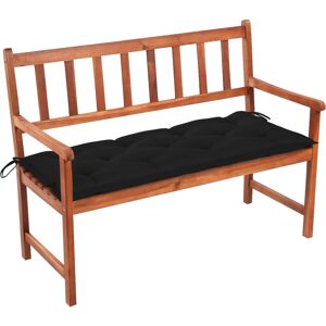 vidaXL Havebænk med pude - 120 cm Massivt akacietræ vidaXL Havebænk med pude - 120 cm Massivt akacietræ