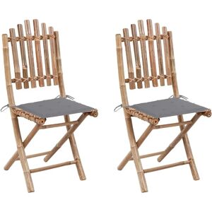 VidaXL Outdoor Chair - Faltbarer Bambusgartenstuhl mit Kissen VidaXL Outdoor Chair - Faltbarer Bambusgartenstuhl mit Kissen