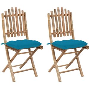 VidaXL 3064006 Outdoor Chair Bambus Blau - Gartenstuhl VidaXL 3064006 Outdoor Chair Bambus Blau - Gartenstuhl