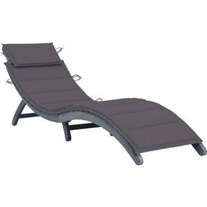 VidaXL Outdoor Lounge Chair - Akazienholz, Anthrazit VidaXL Outdoor Lounge Chair - Akazienholz, Anthrazit