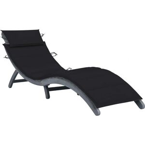 vidaXL Outdoor Lounge Chair - Faltbar, Akazienholz, Grau vidaXL Outdoor Lounge Chair - Faltbar, Akazienholz, Grau