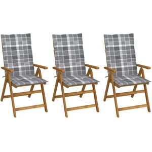 vidaXL Outdoor Stuhl - Gepolsterter Akazienholz Klappstuhl Garten vidaXL Outdoor Stuhl - Gepolsterter Akazienholz Klappstuhl Garten