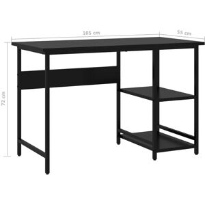 vidaXL 20550 black MDF metal desk - Desk vidaXL 20550 black MDF metal desk - Desk