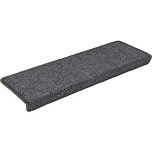 vidaXL Stair Mats - Grey & Black - 15 pcs, 65x21/25 cm - Stair Treads vidaXL Stair Mats - Grey & Black - 15 pcs, 65x21/25 cm - Stair Treads