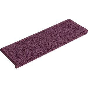 vidaXL Carpet Stair Treads 15 pcs 65x21x4 cm Dark Purple vidaXL Carpet Stair Treads 15 pcs 65x21x4 cm Dark Purple