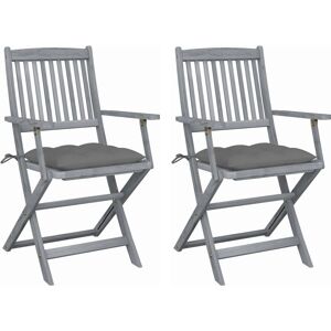 vidaXL Klappbarer Gartensessel Grau vidaXL Klappbarer Gartensessel Grau