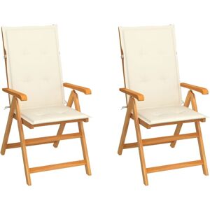 VidaXL Outdoor Stuhl - Teak Creme - Gartenausstattung VidaXL Outdoor Stuhl - Teak Creme - Gartenausstattung