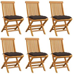 Teak Gartenstühle - Set aus 6 Klappstühlen für den Außenbereich Teak Gartenstühle - Set aus 6 Klappstühlen für den Außenbereich