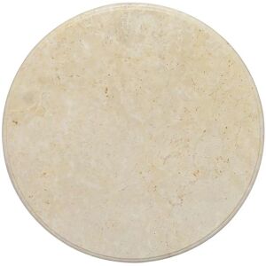 vidaXL Cremfarbige Marmor Tischplatte - 60cm Ersatzplatte vidaXL Cremfarbige Marmor Tischplatte - 60cm Ersatzplatte
