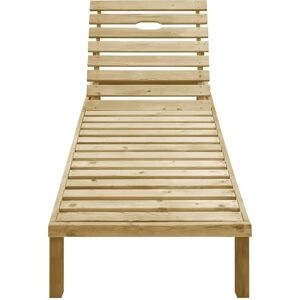 Vidaxl Gartenliege mit Karo-Kissen - Wetterfestes Kiefernholz Vidaxl Gartenliege mit Karo-Kissen - Wetterfestes Kiefernholz