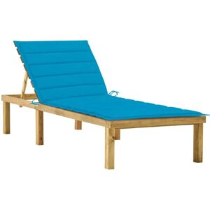 vidaXL Outdoor Stuhl Lounge Blau - Wetterfestes Kiefernholz vidaXL Outdoor Stuhl Lounge Blau - Wetterfestes Kiefernholz