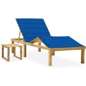 VidaXL Outdoor Stuhl mit Kissen - Wetterfestes Kiefernholz - Rustikaler Stil VidaXL Outdoor Stuhl mit Kissen - Wetterfestes Kiefernholz - Rustikaler Stil