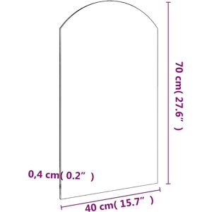 vidaXL White 70x40cm Mirror - Wall Decor for Bedroom & Living Room vidaXL White 70x40cm Mirror - Wall Decor for Bedroom & Living Room