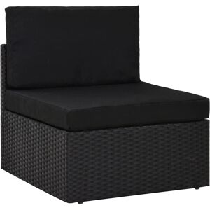 vidaXL Set de Mobilier pentru Grădină - Negru, 11 piese, Rattan vidaXL Set de Mobilier pentru Grădină - Negru, 11 piese, Rattan