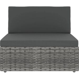Zestaw wypoczynkowy do ogrodu Maisonchic - Szary, 6 szt., Rattan syntetyczny Zestaw wypoczynkowy do ogrodu Maisonchic - Szary, 6 szt., Rattan syntetyczny