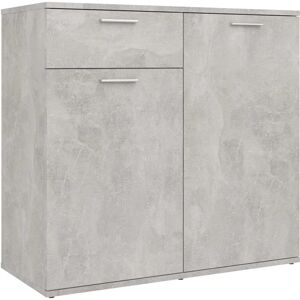 vidaXL 805774 Wohnzimmer-Sideboard - Sideboard, Beton Grau, 80x36x75 cm, Moderner Möbel vidaXL 805774 Wohnzimmer-Sideboard - Sideboard, Beton Grau, 80x36x75 cm, Moderner Möbel